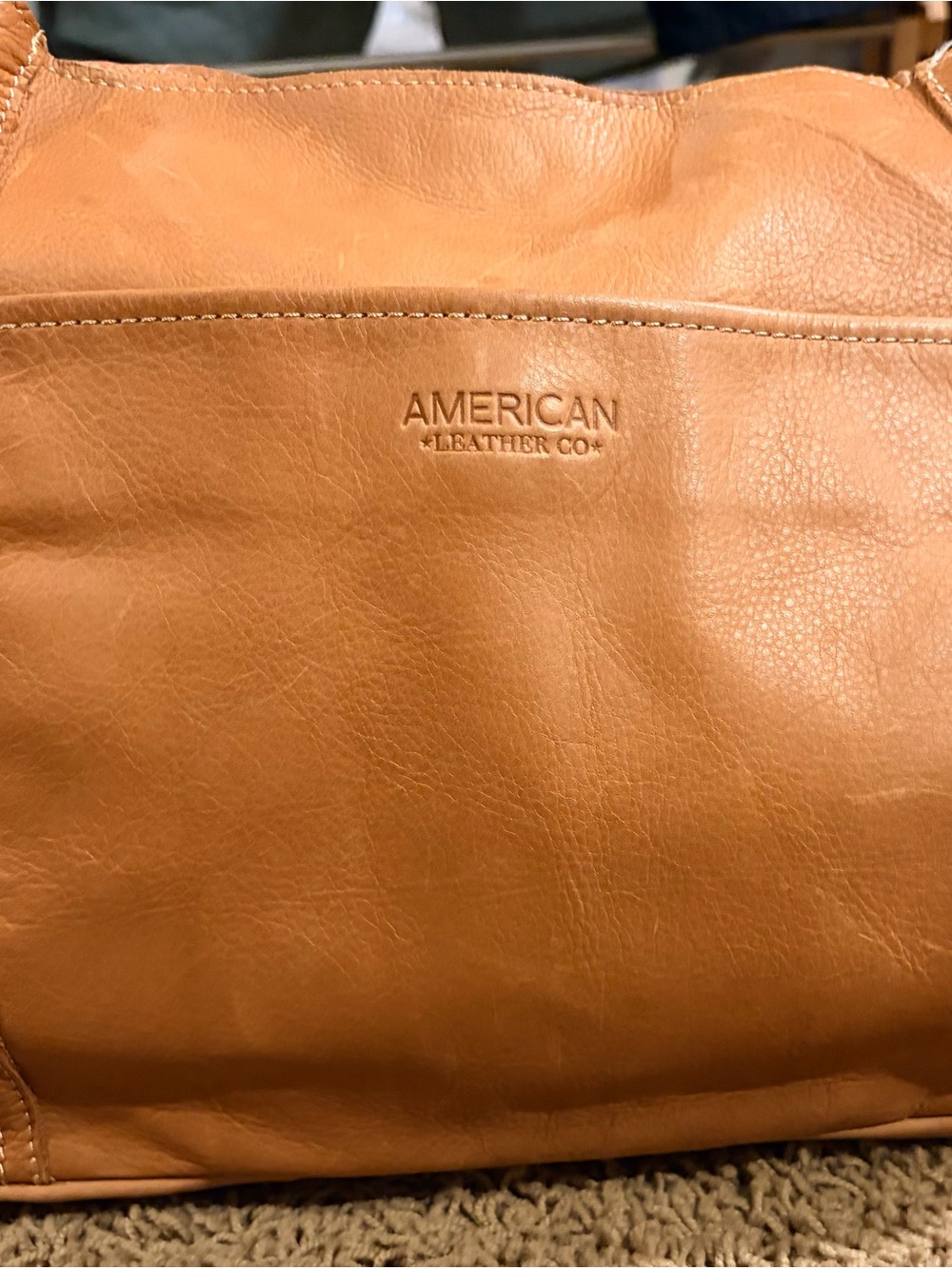 American Leather Co. Tan Leather Tote NWT